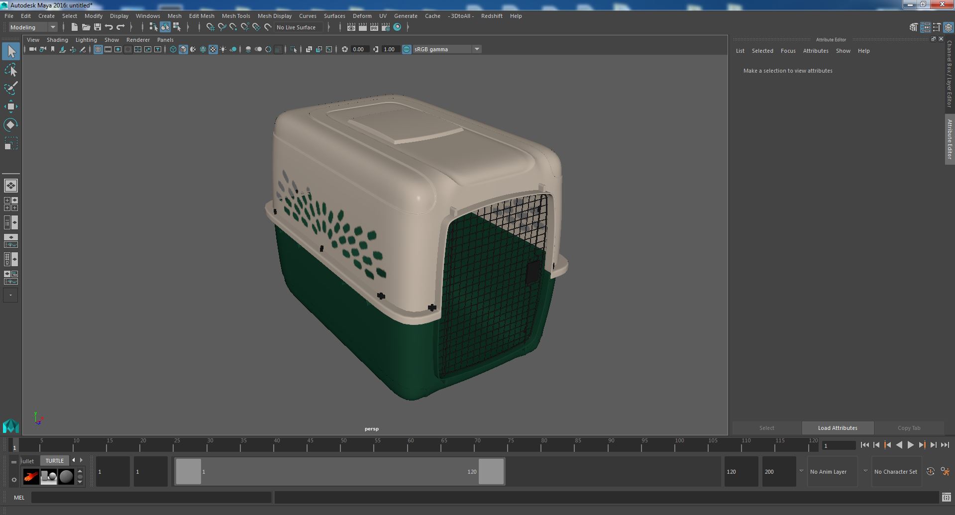Pet Taxi Dog Kennel 3D model