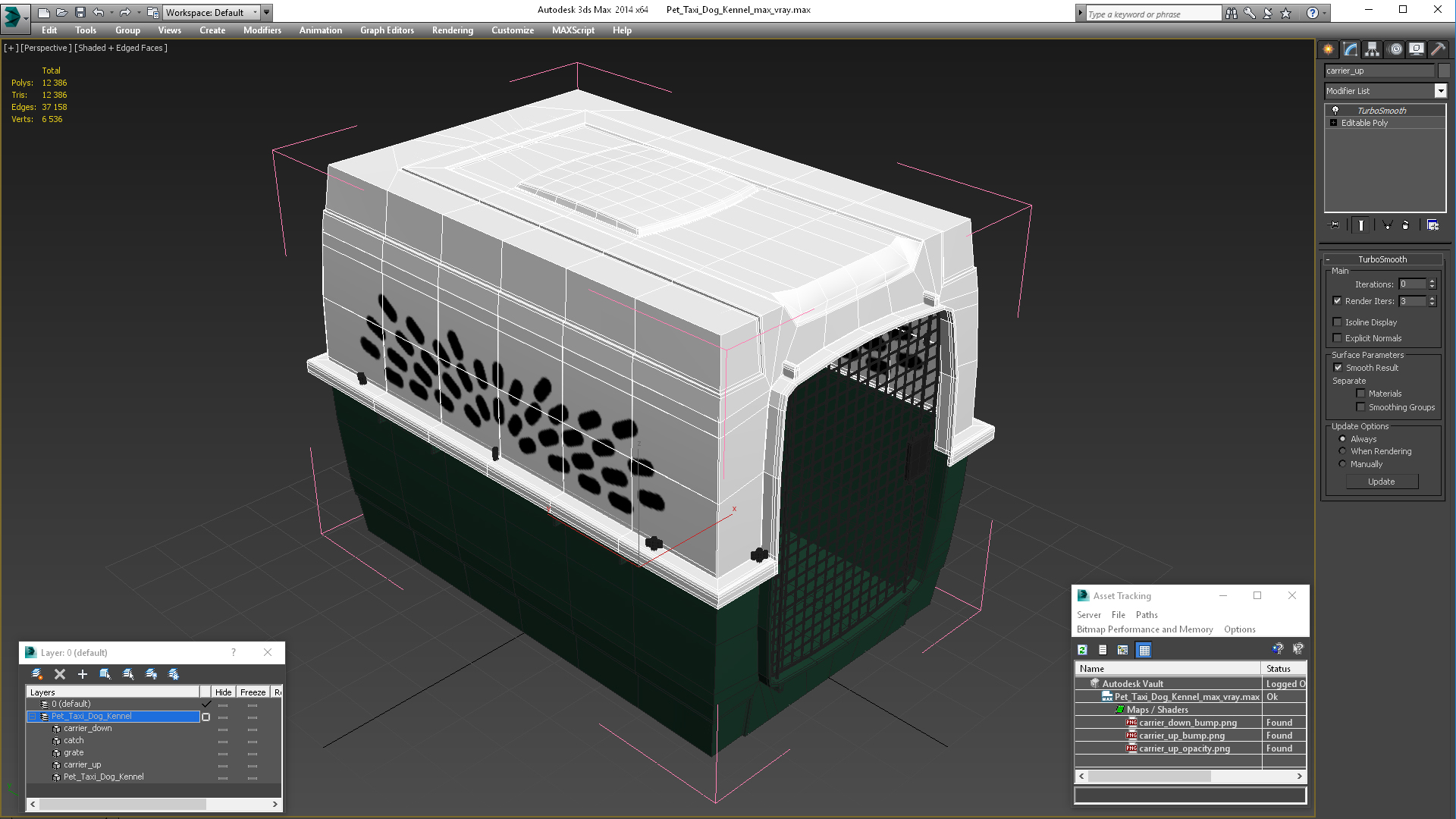 Pet Taxi Dog Kennel 3D model