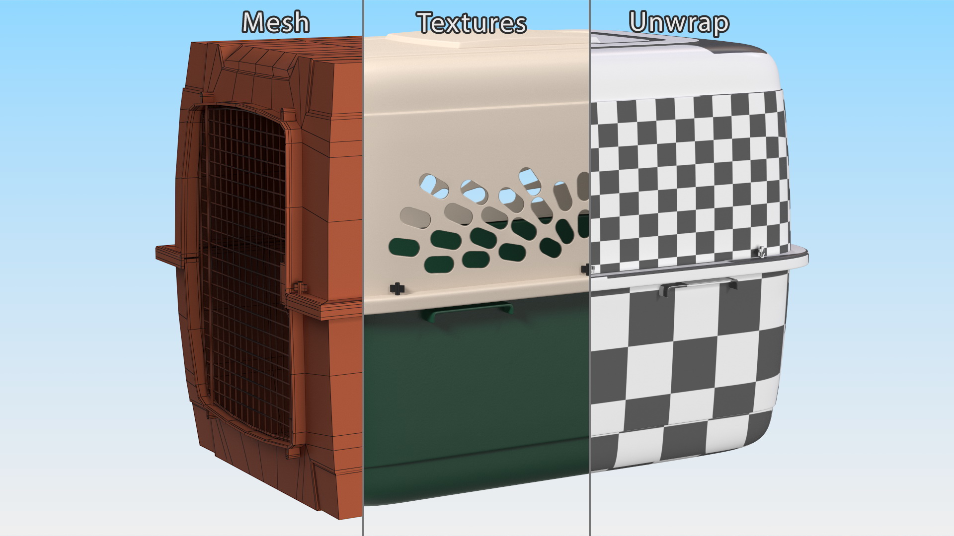 Pet Taxi Dog Kennel 3D model