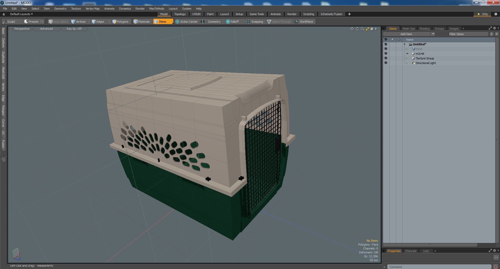 Pet Taxi Dog Kennel 3D model