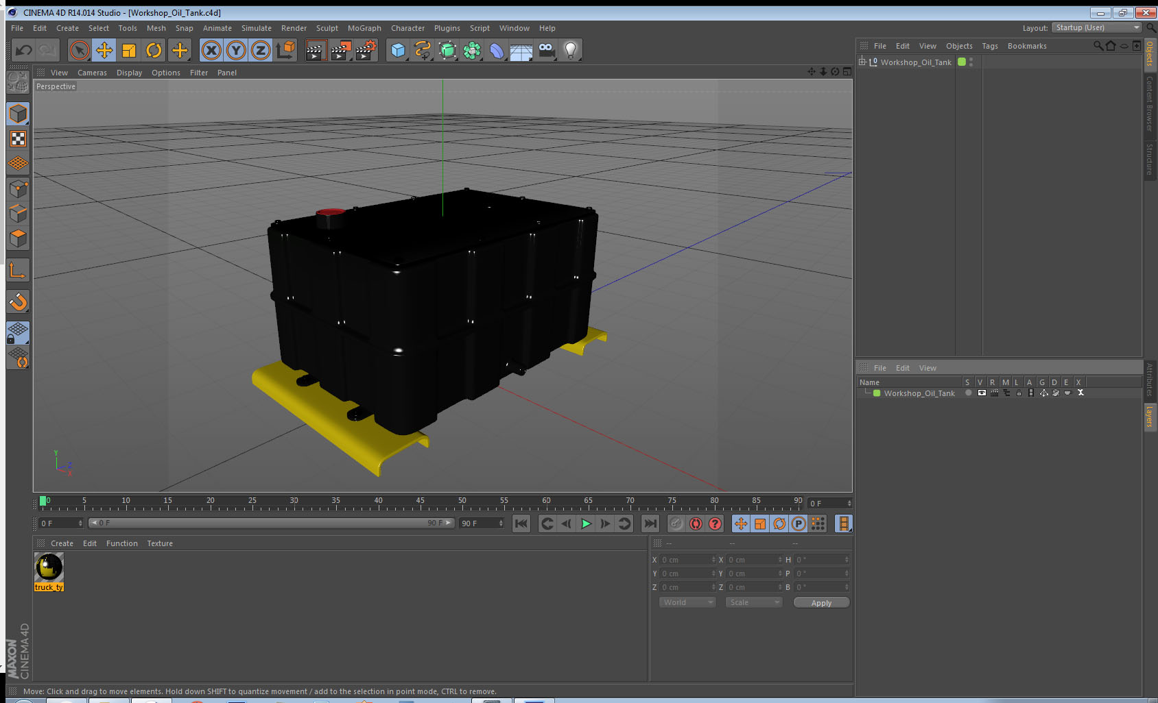 Workshop Oil Tank 3D