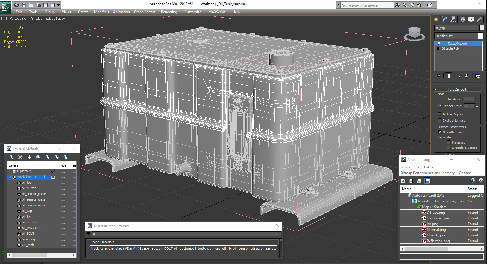 Workshop Oil Tank 3D