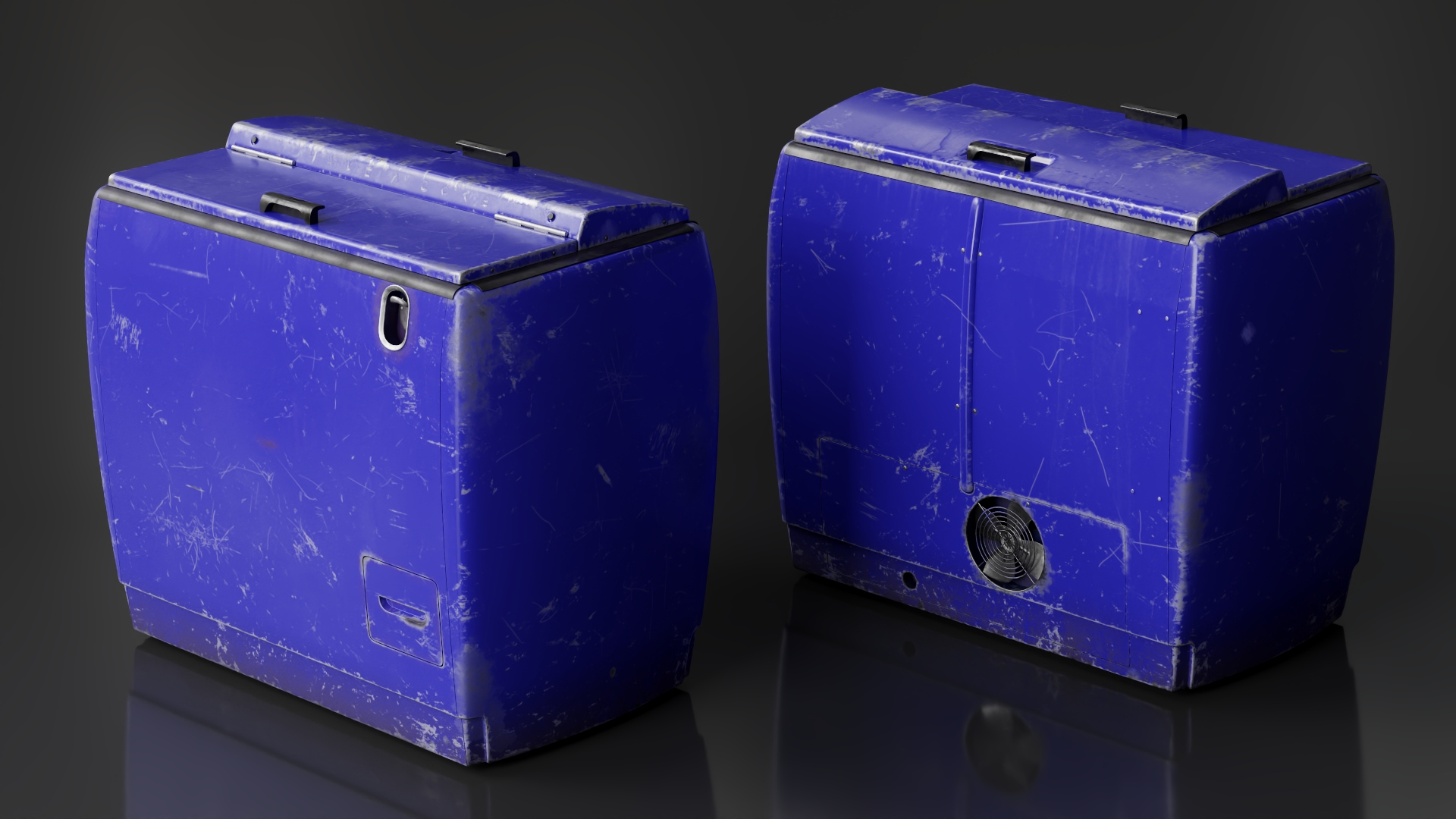 Old Refrigerator for Carbonated Drink 3D
