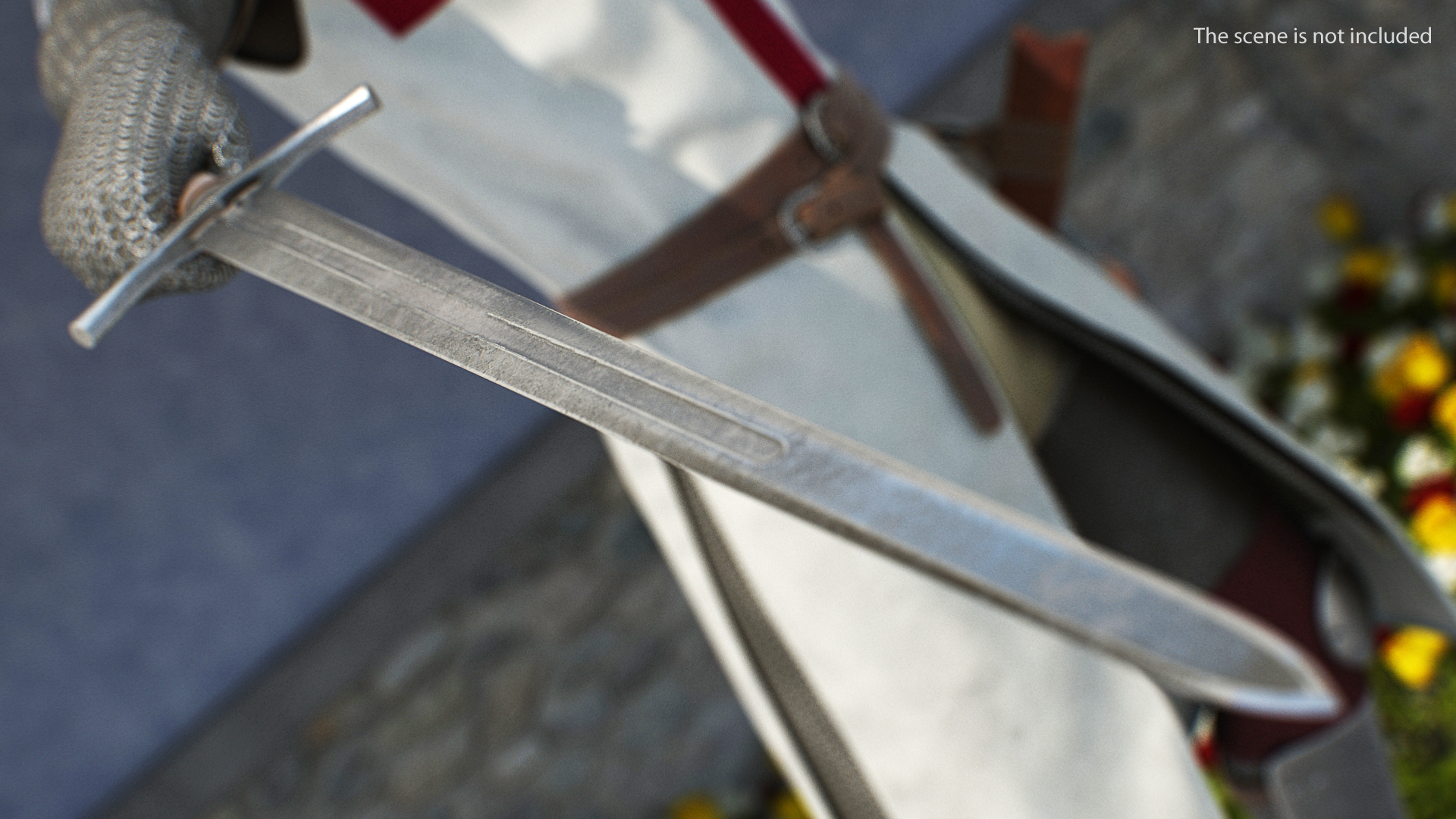 Knight Templar Set Rigged for Maya 3D model