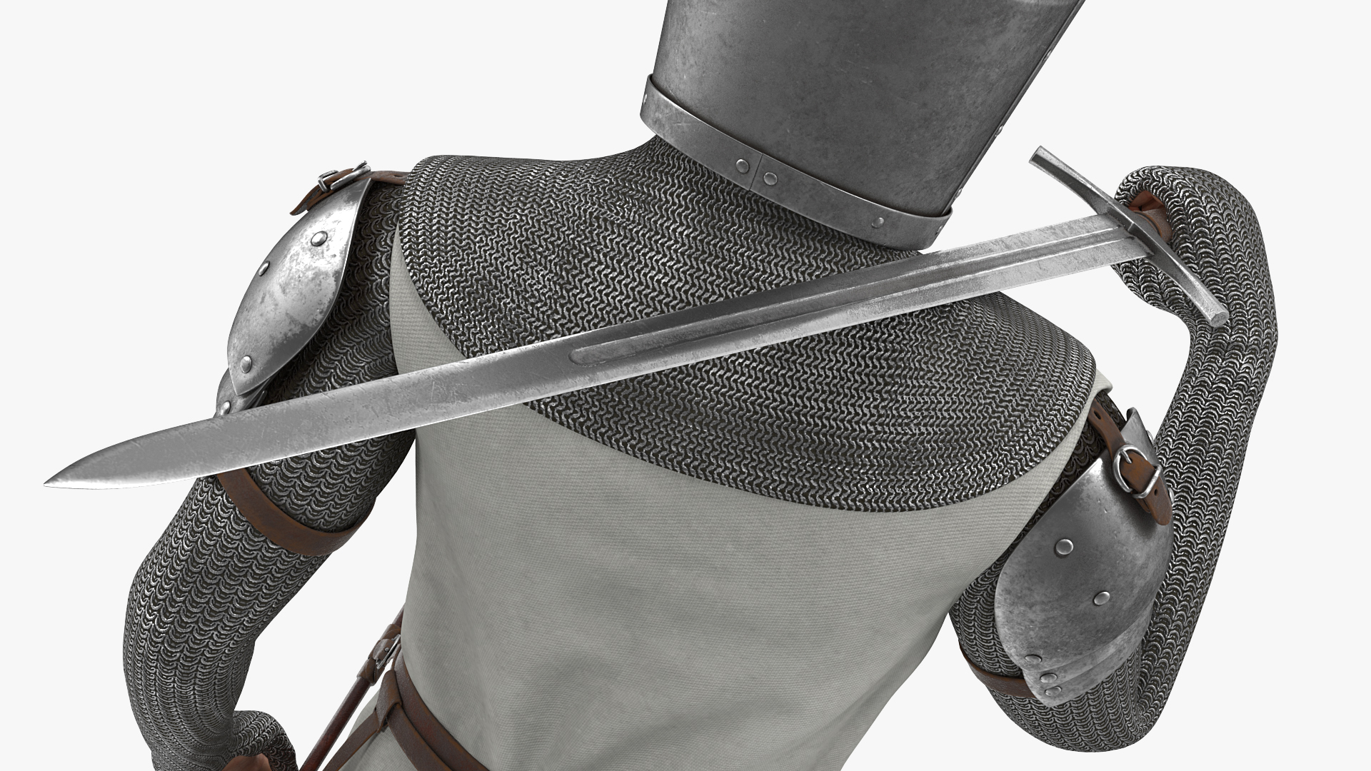 Knight Templar Set Rigged for Maya 3D model
