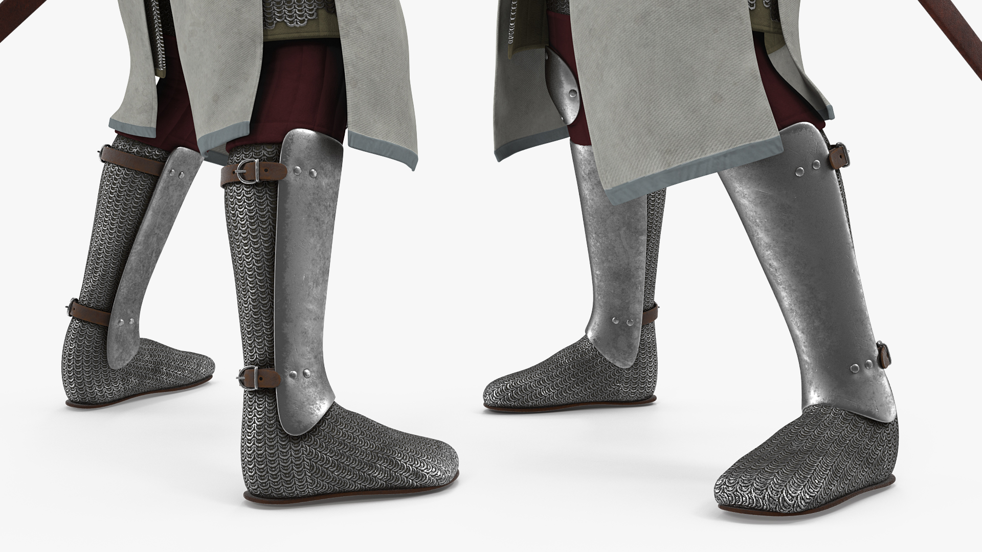 Knight Templar Set Rigged for Maya 3D model