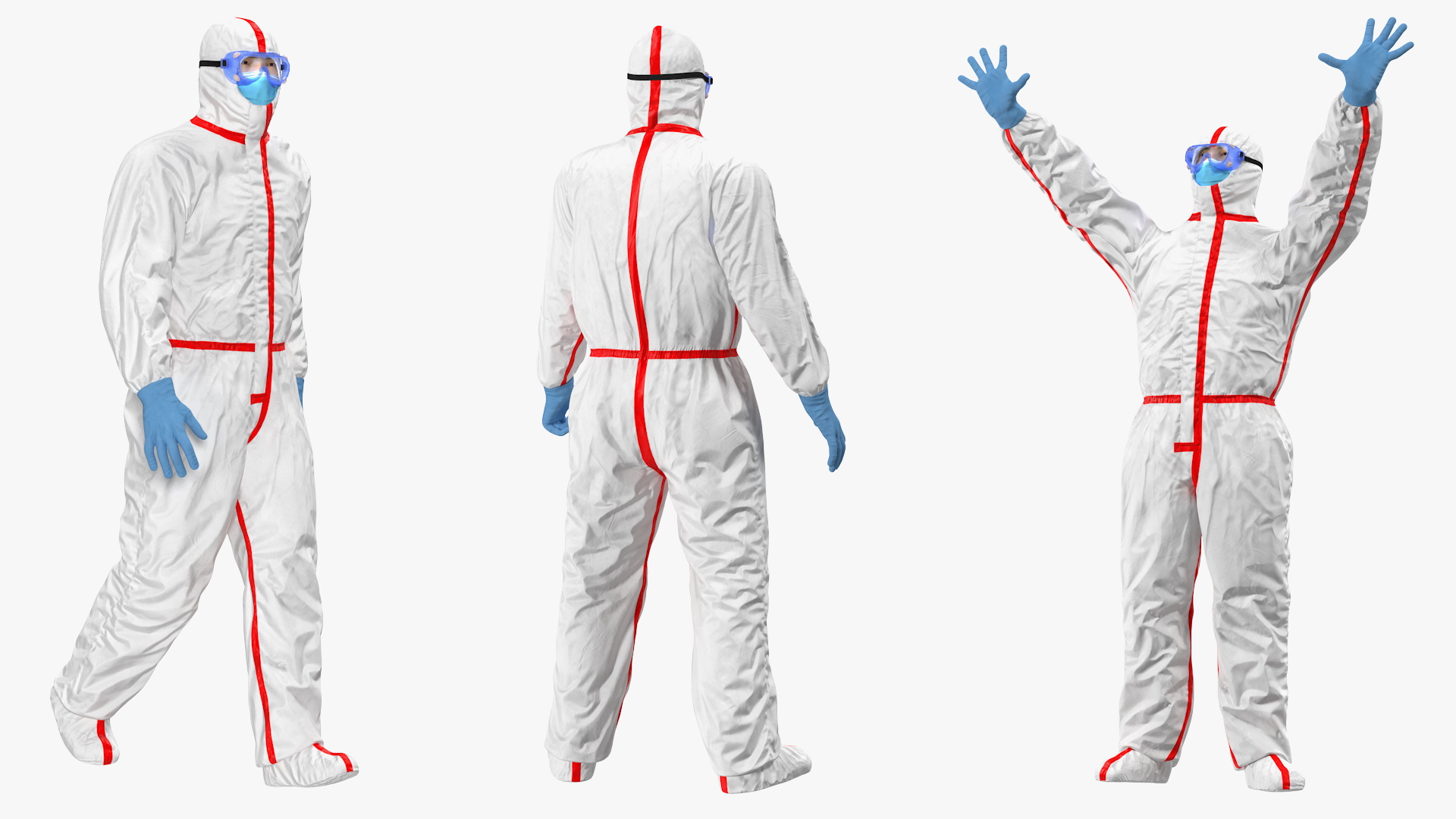 3D Chemical Protective Suit Rigged