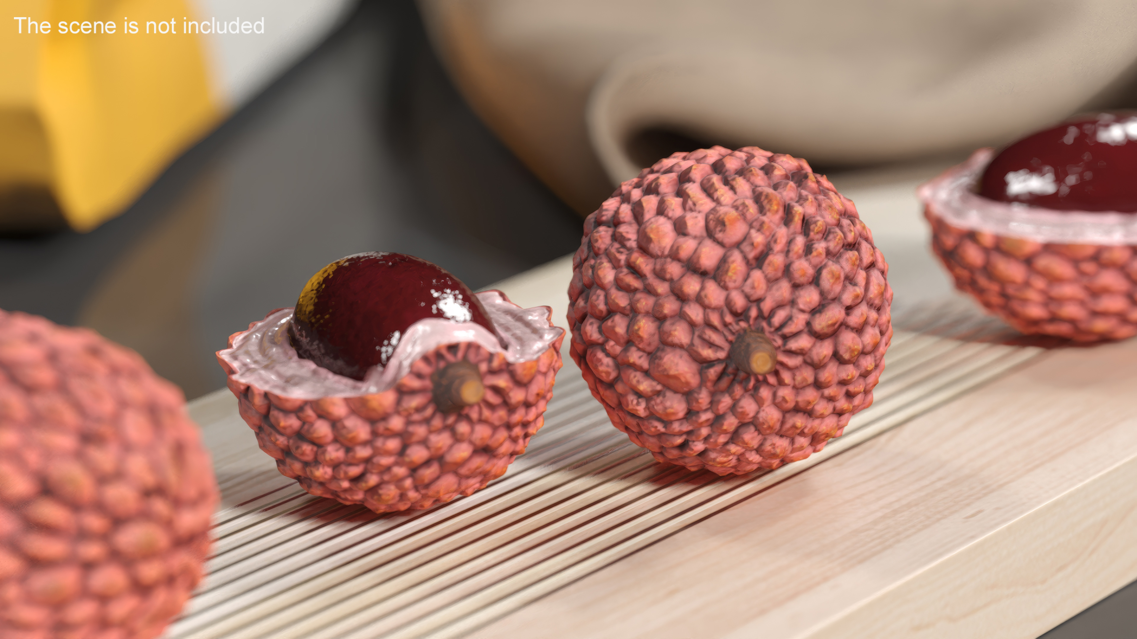 Lychee Fruit Pink 3D