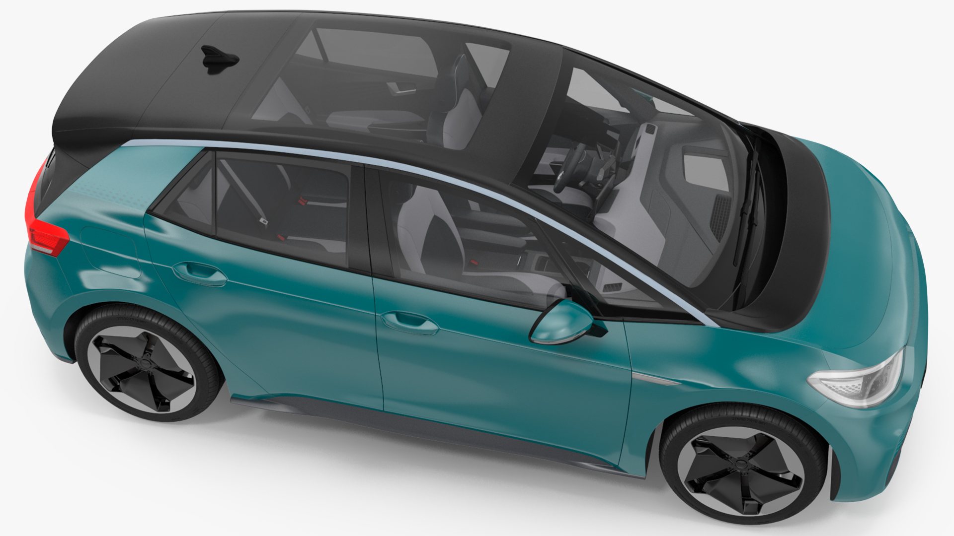 Electric Car Hatchback 3D