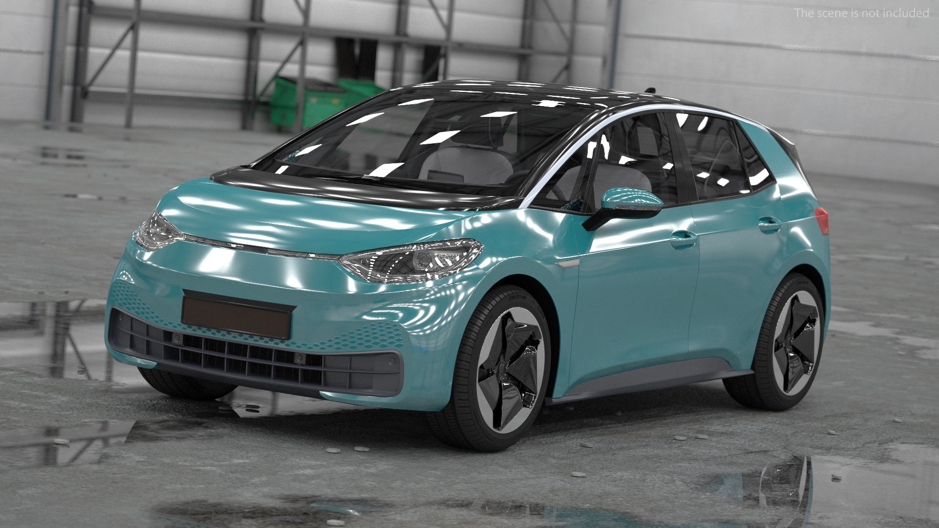 Electric Car Hatchback 3D