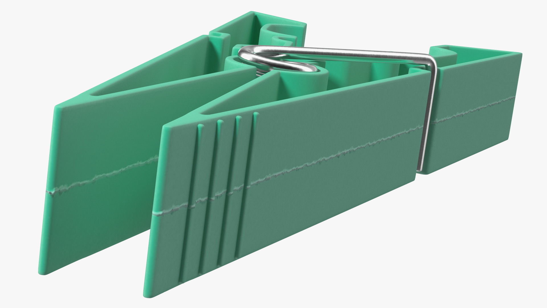 Clothespin Green Pressed 3D model