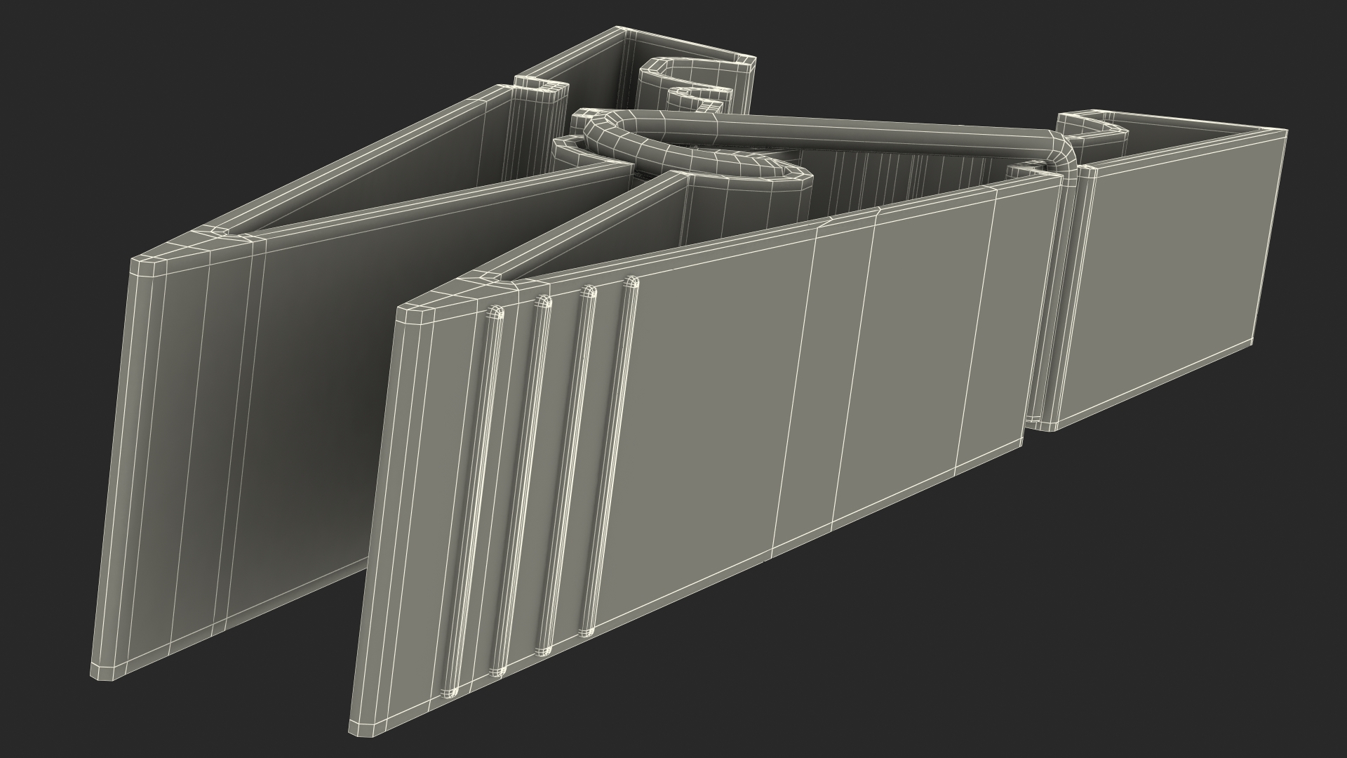 Clothespin Green Pressed 3D model