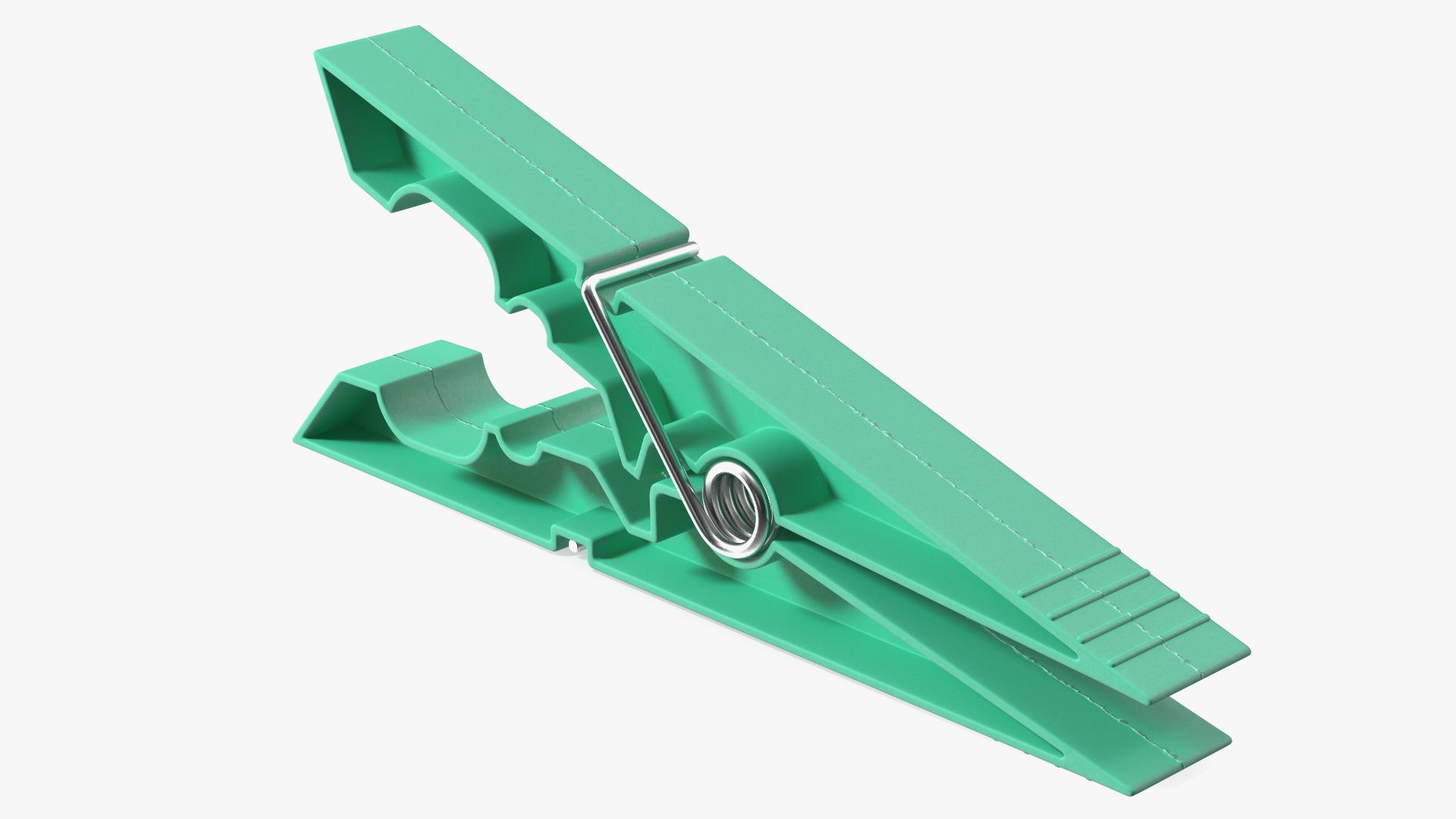 Clothespin Green Pressed 3D model