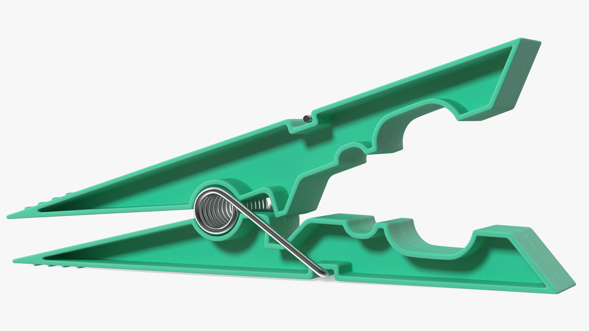 Clothespin Green Pressed 3D model