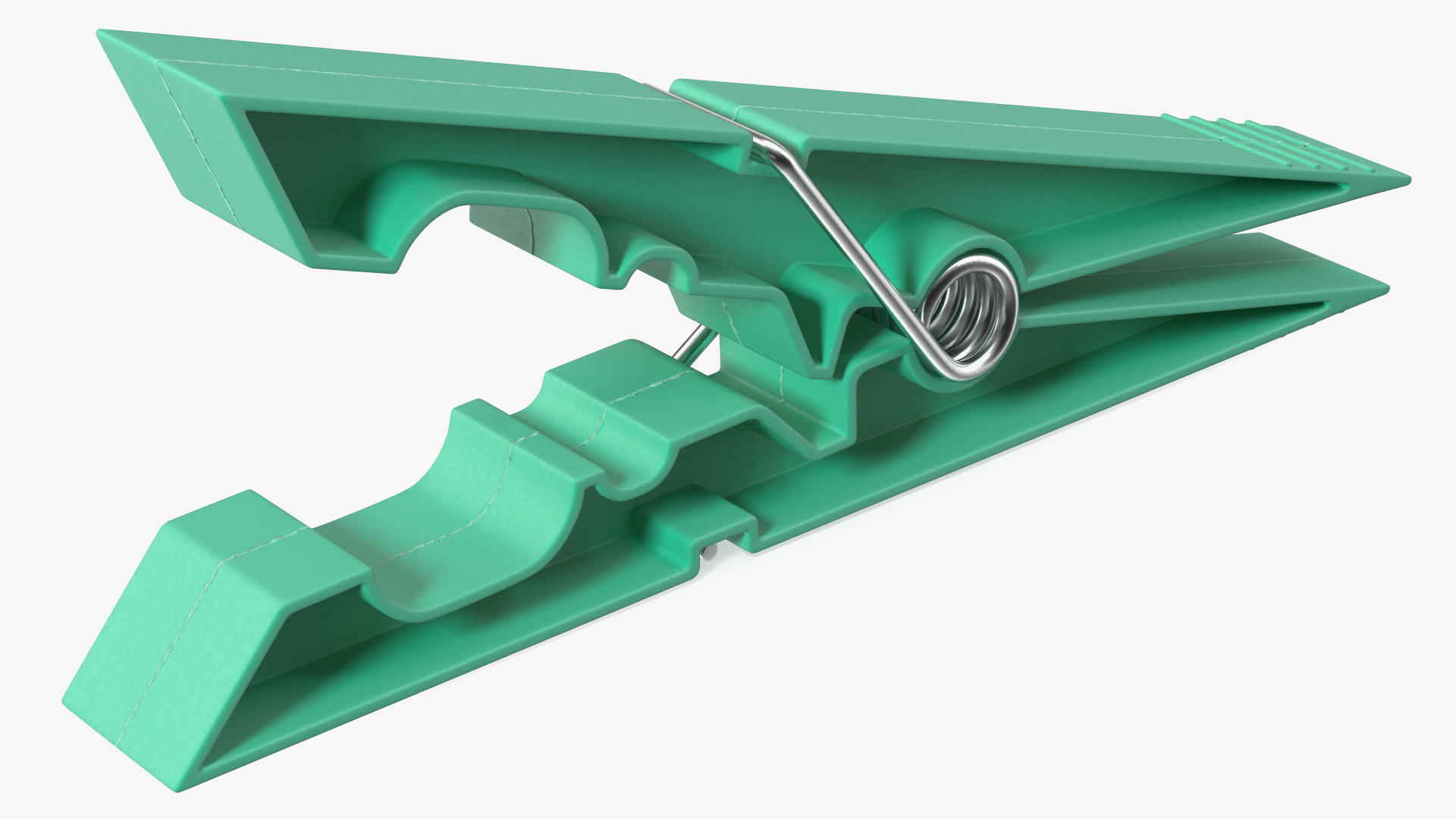 Clothespin Green Pressed 3D model