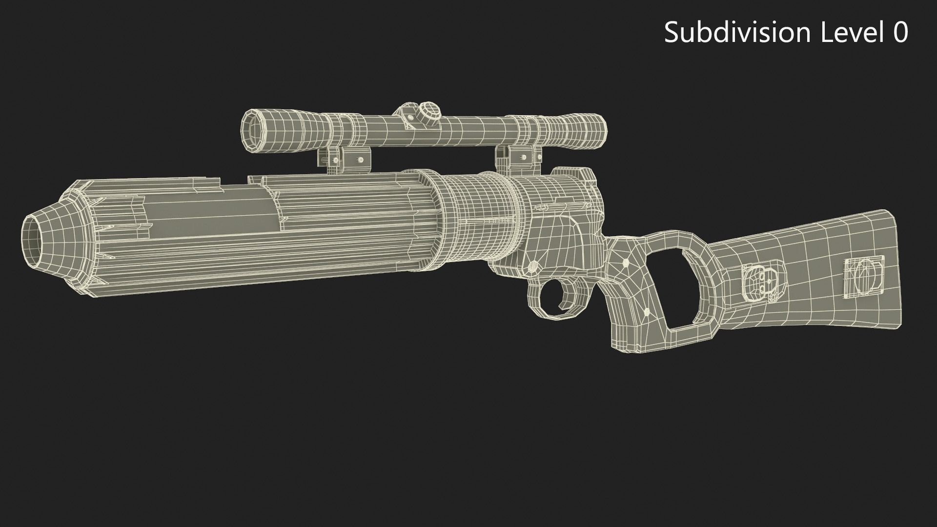 EE-3 Boba Fett Blaster from Star Wars 3D