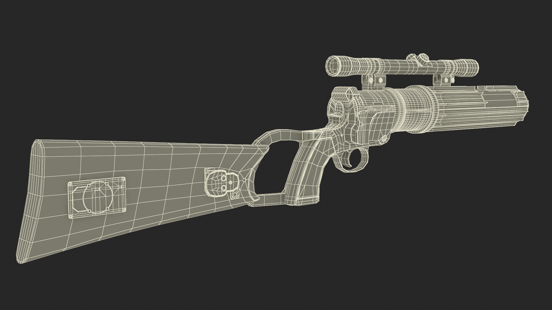 EE-3 Boba Fett Blaster from Star Wars 3D