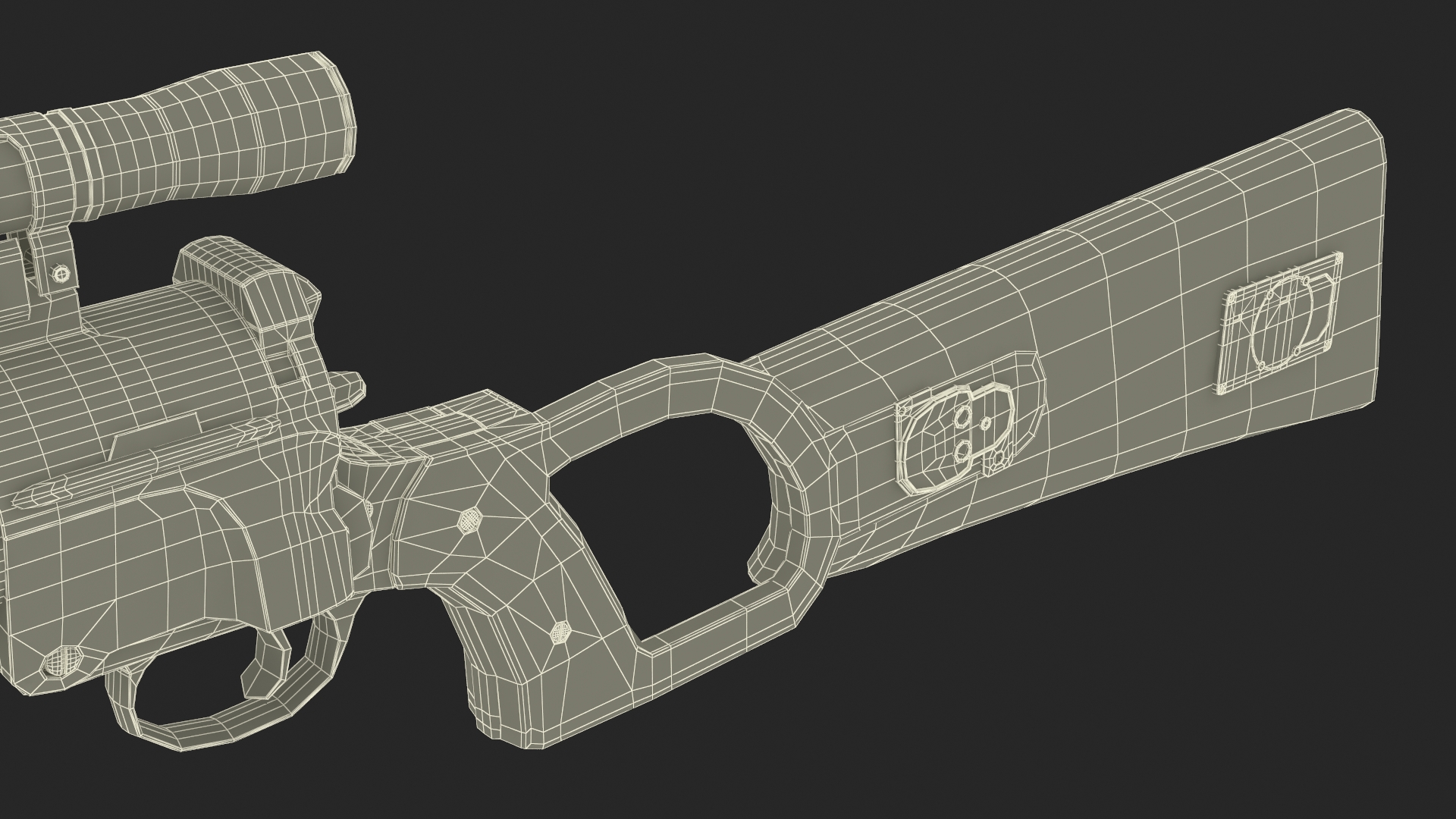 EE-3 Boba Fett Blaster from Star Wars 3D