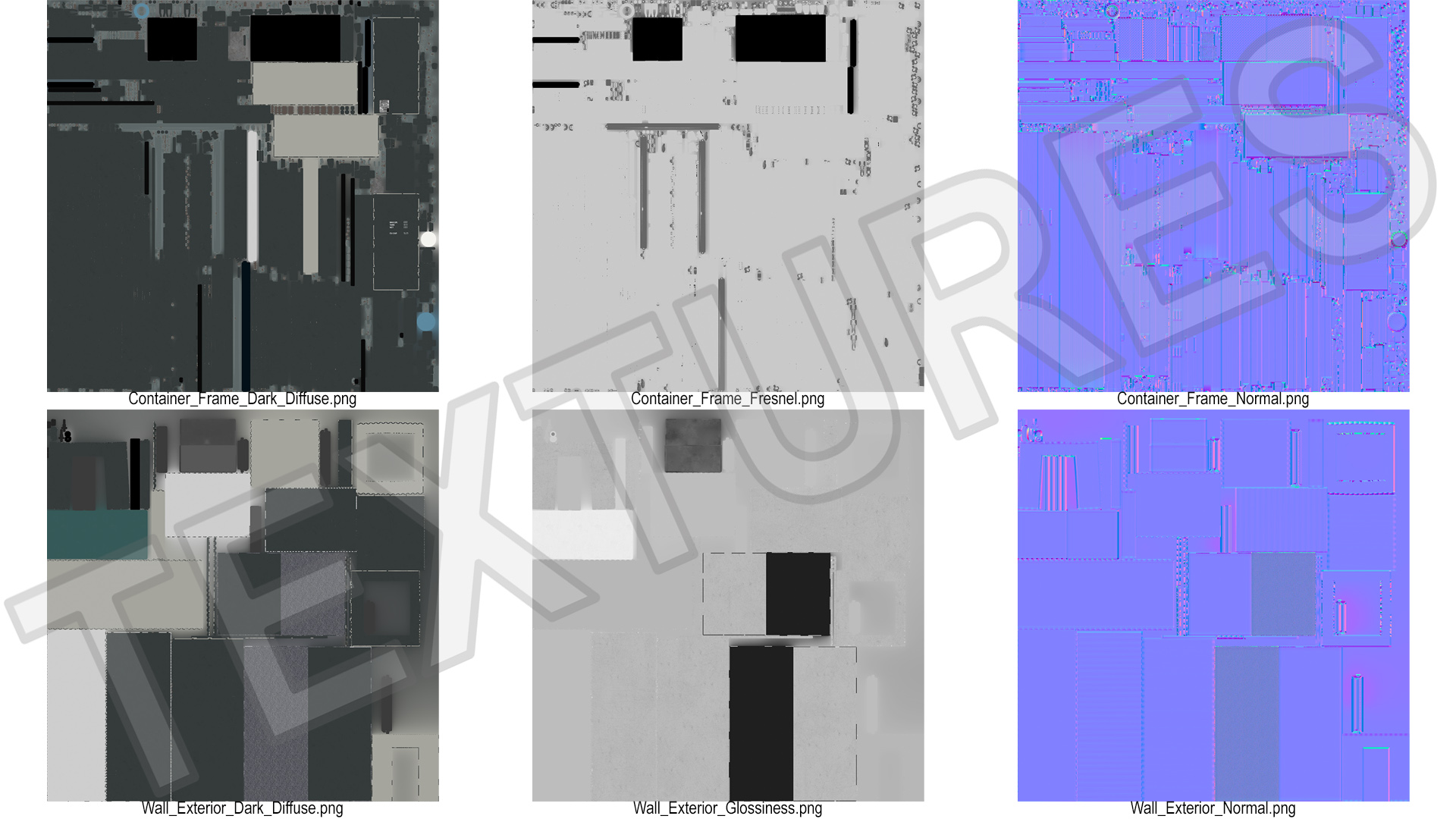 3D Container Office Building Black