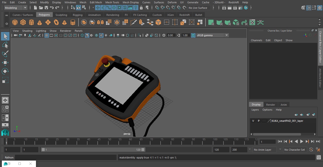 3D KUKA smartPAD model