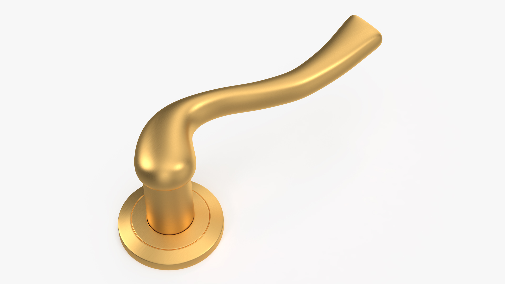 3D Gold Classic Style Door Handles