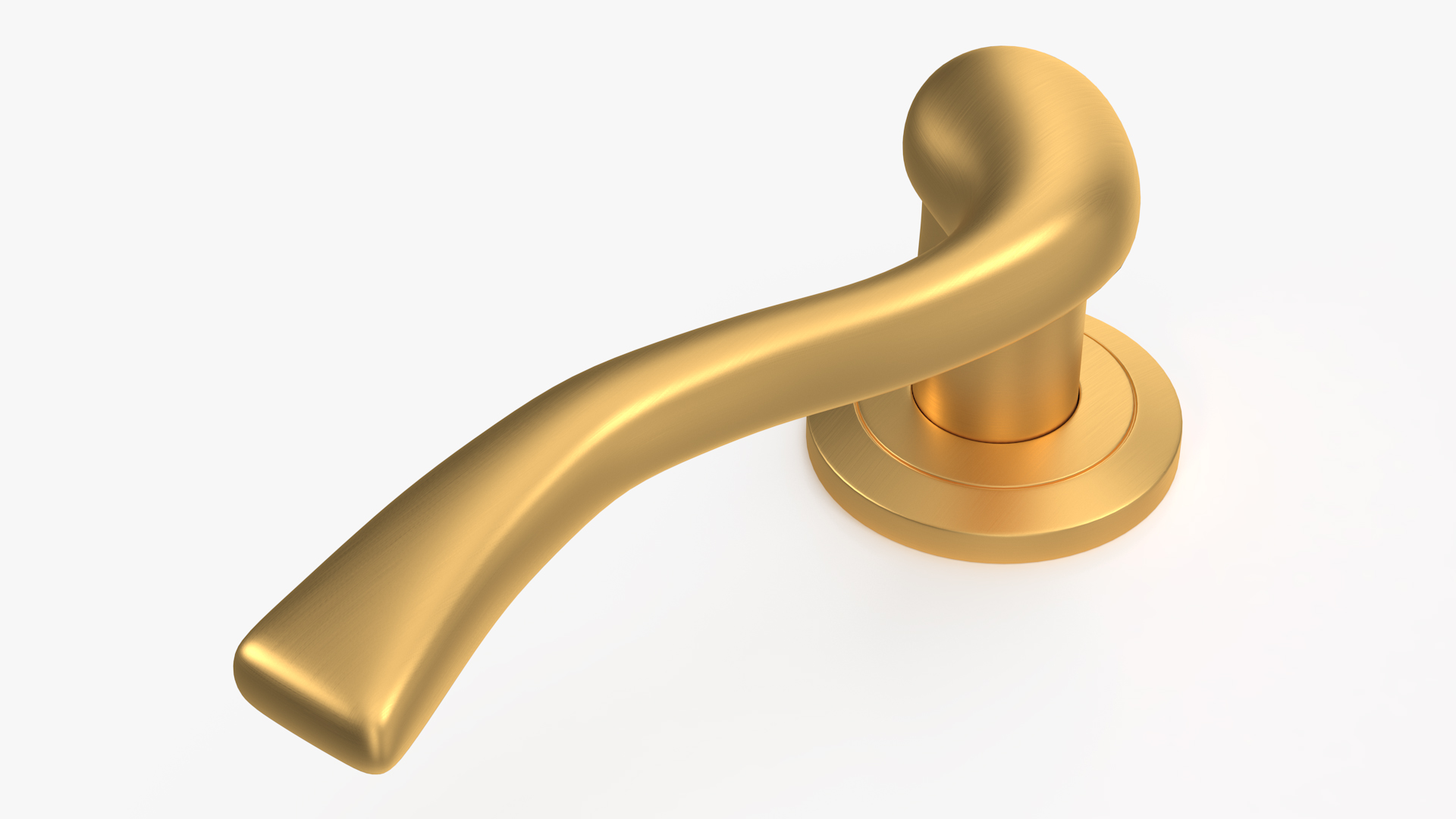 3D Gold Classic Style Door Handles