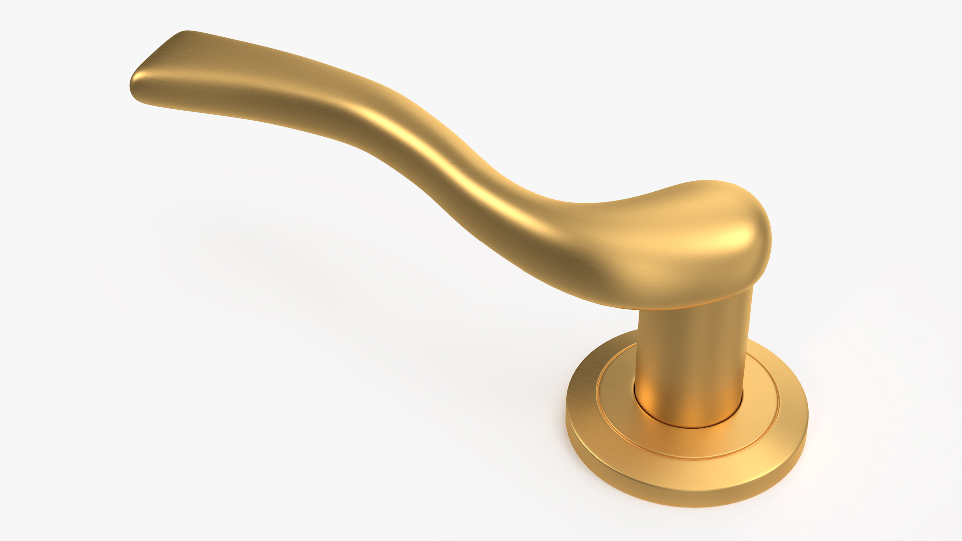 3D Gold Classic Style Door Handles