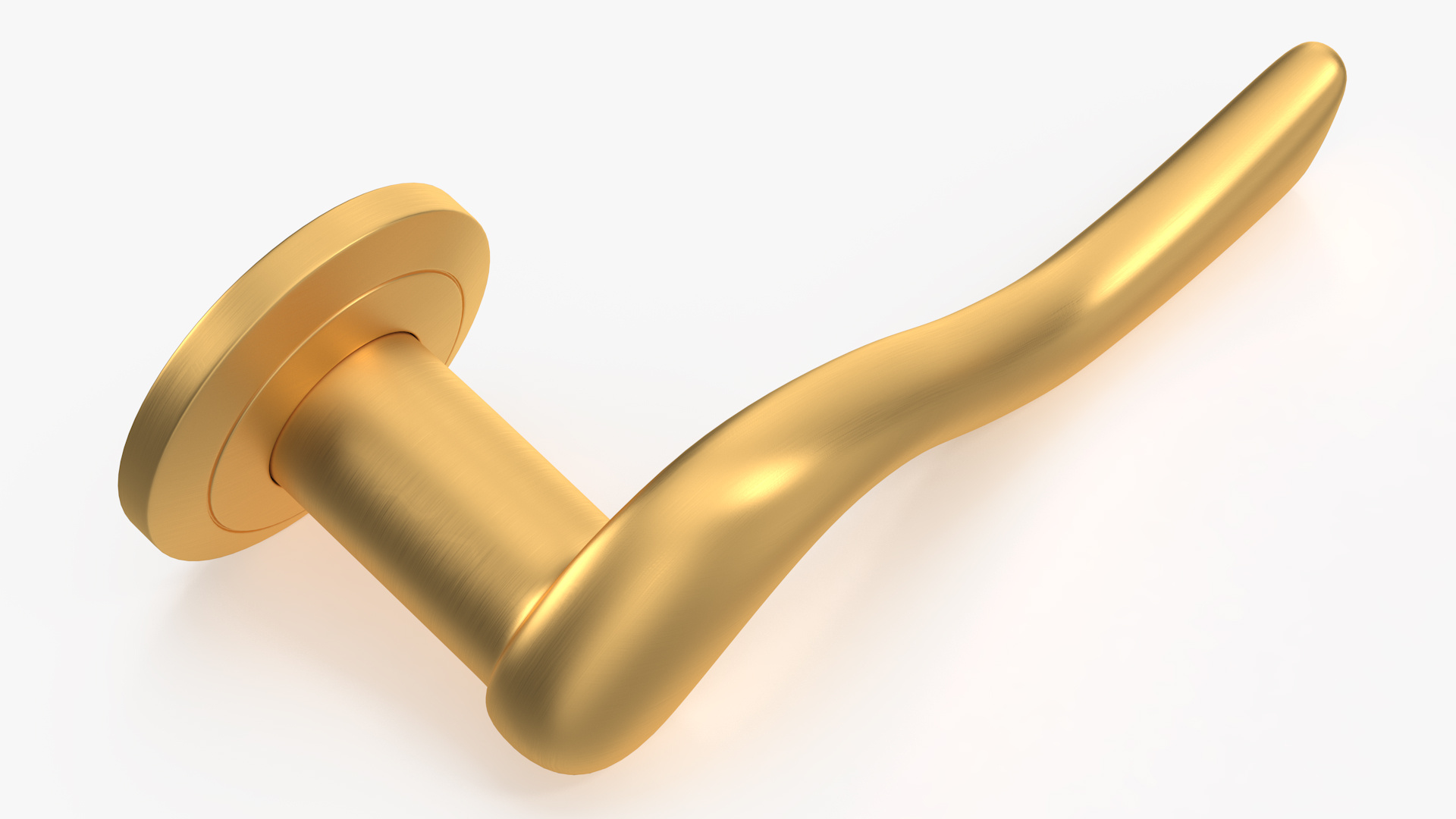 3D Gold Classic Style Door Handles