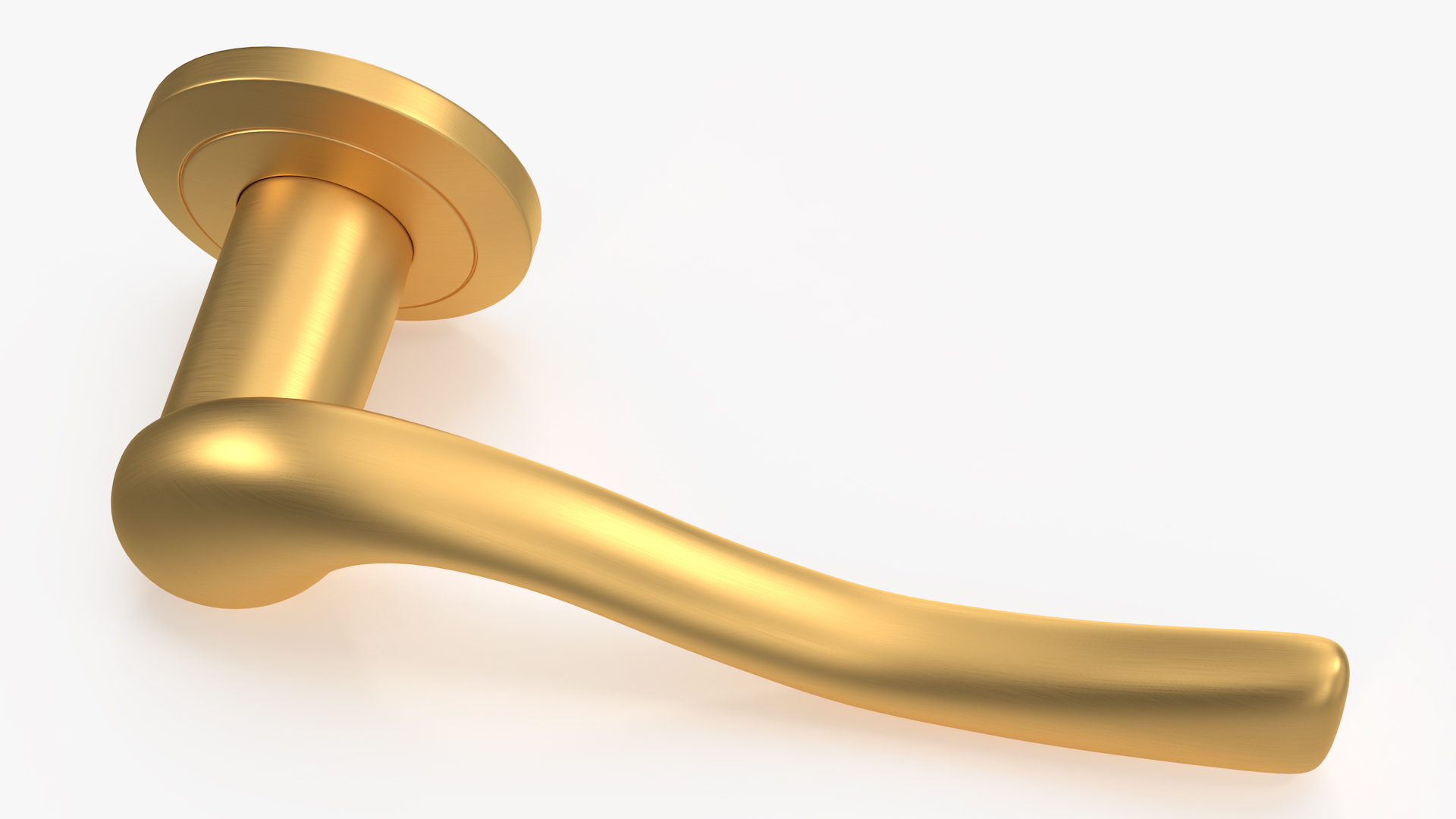 3D Gold Classic Style Door Handles