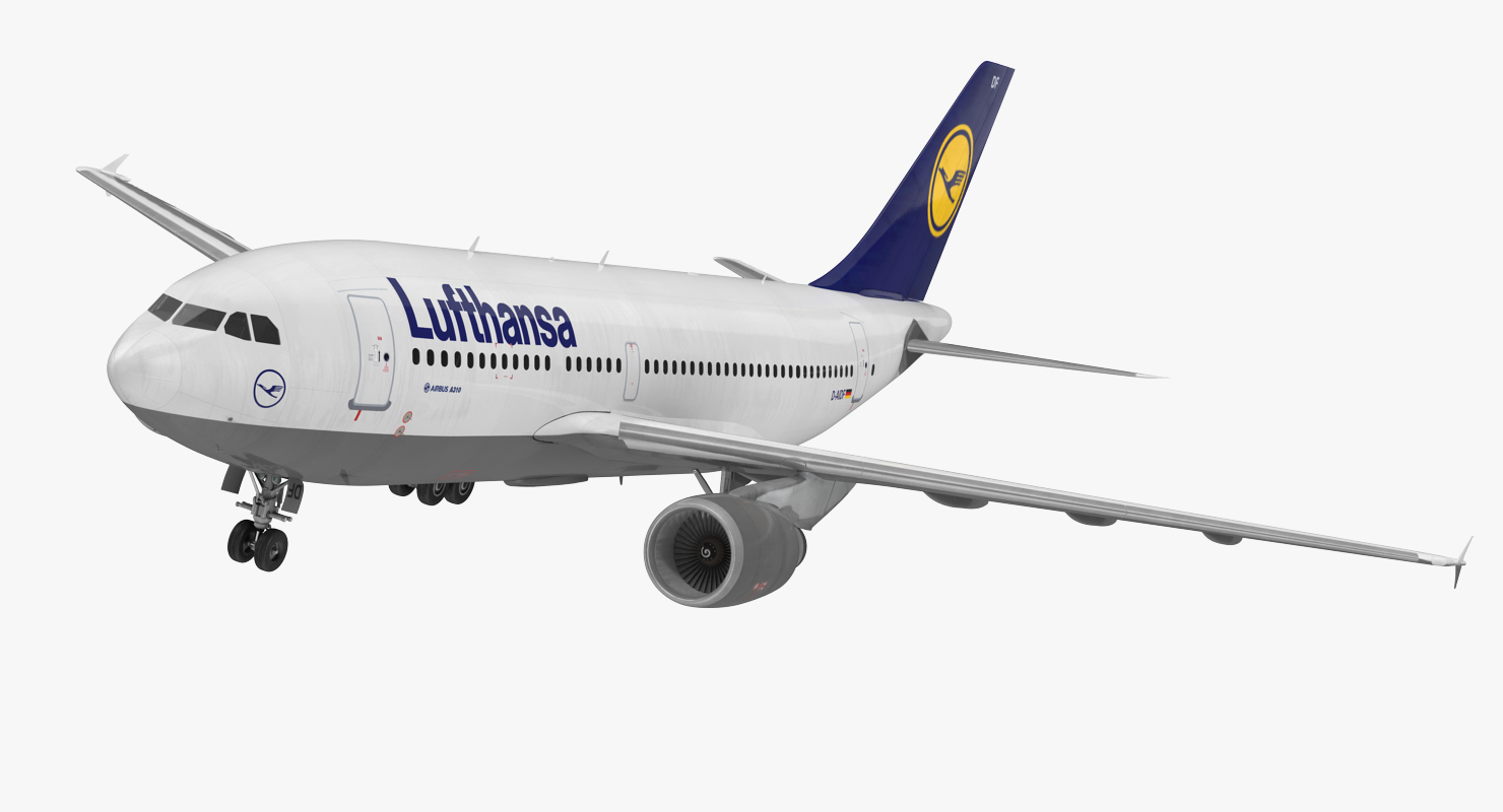 3D model Airbus A310 300 Lufthansa