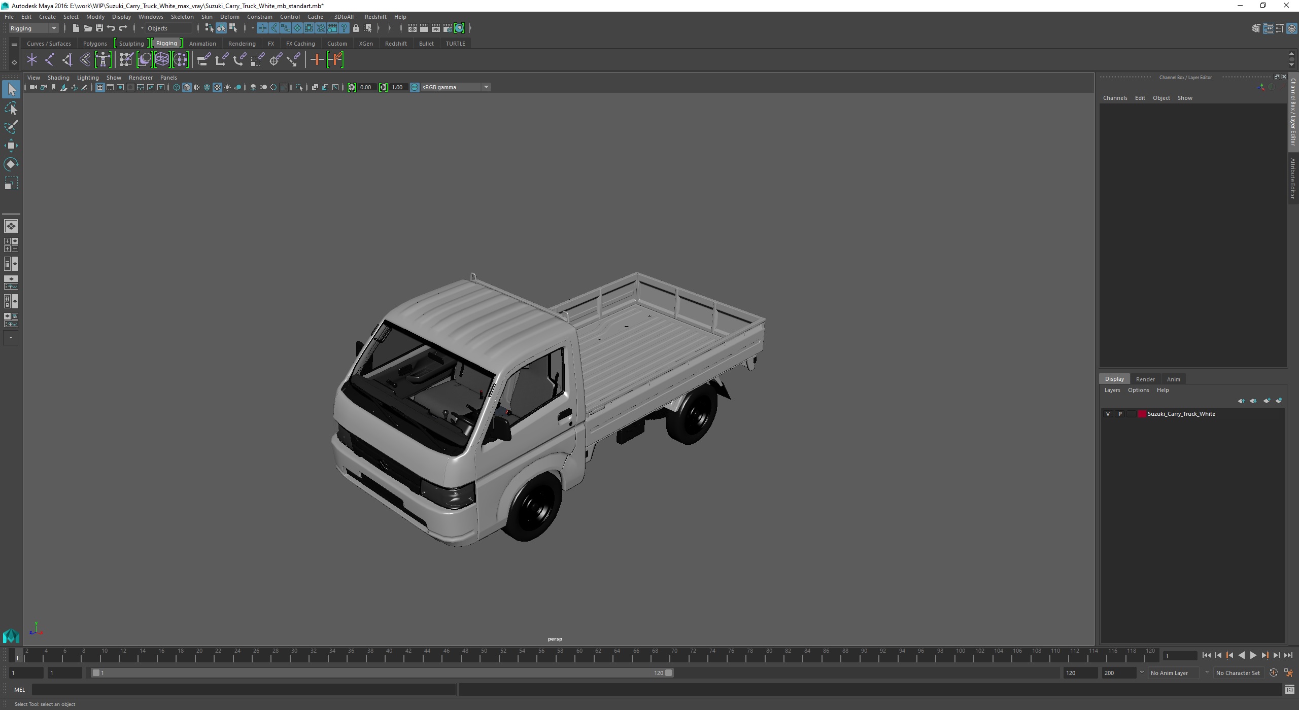 Suzuki Carry Truck White 3D model