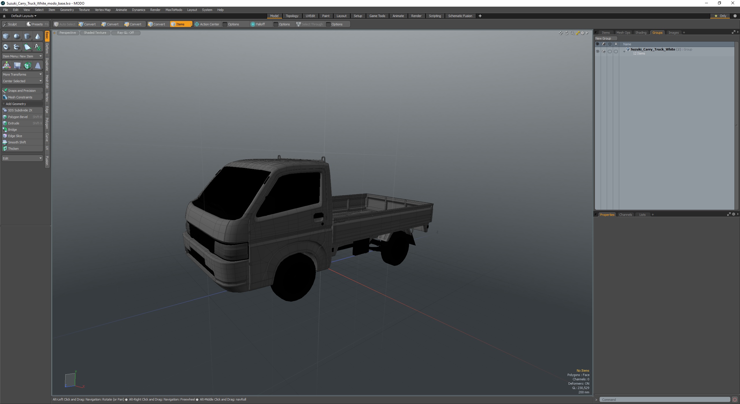 Suzuki Carry Truck White 3D model