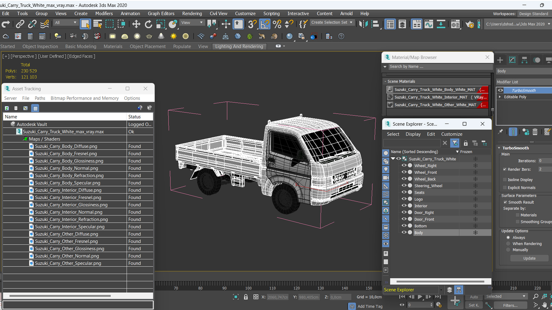 Suzuki Carry Truck White 3D model