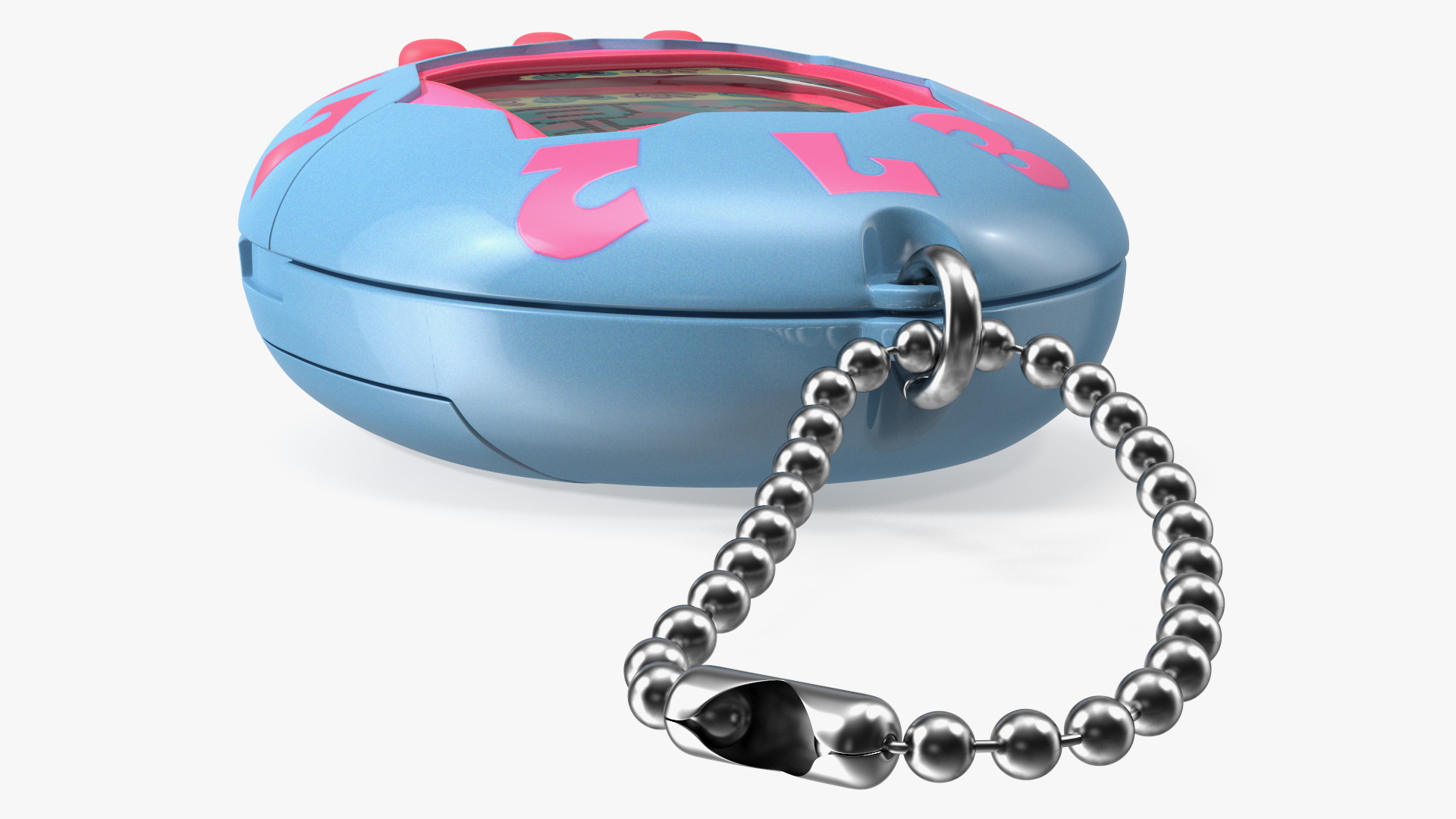 3D Retro Tamagotchi Bandai Pink-Blue model