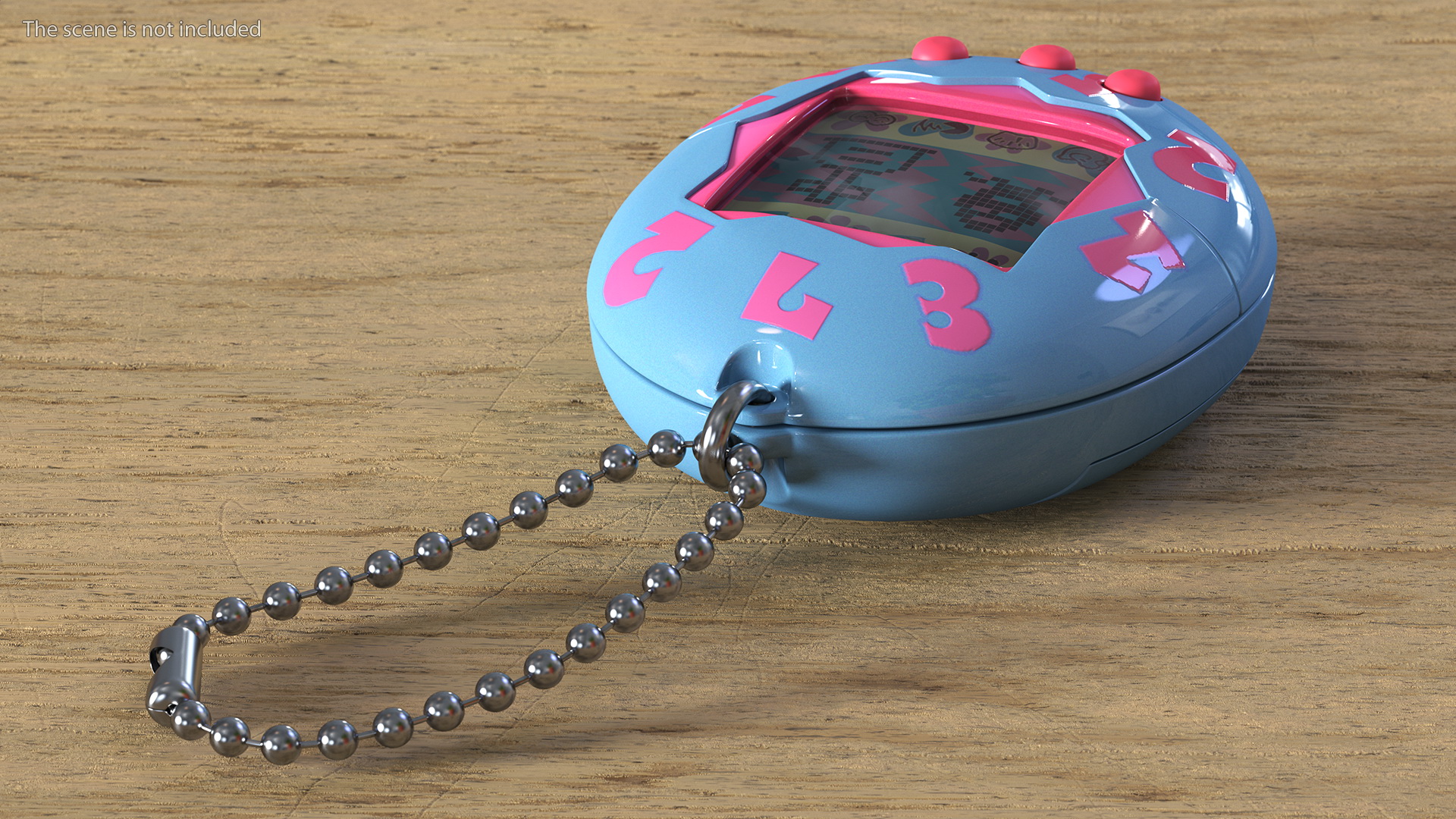 3D Retro Tamagotchi Bandai Pink-Blue model