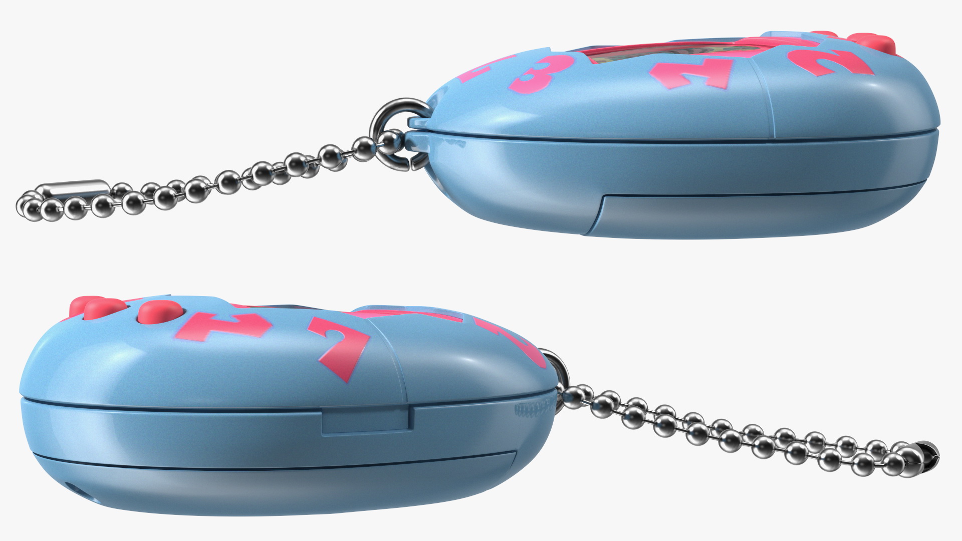 3D Retro Tamagotchi Bandai Pink-Blue model