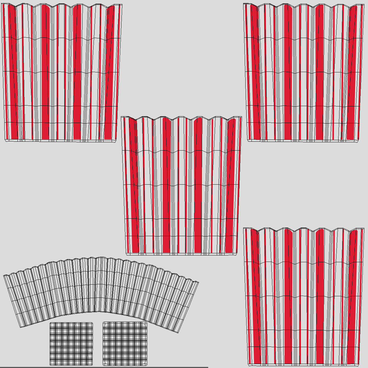 Empty Popcorn Box 3D