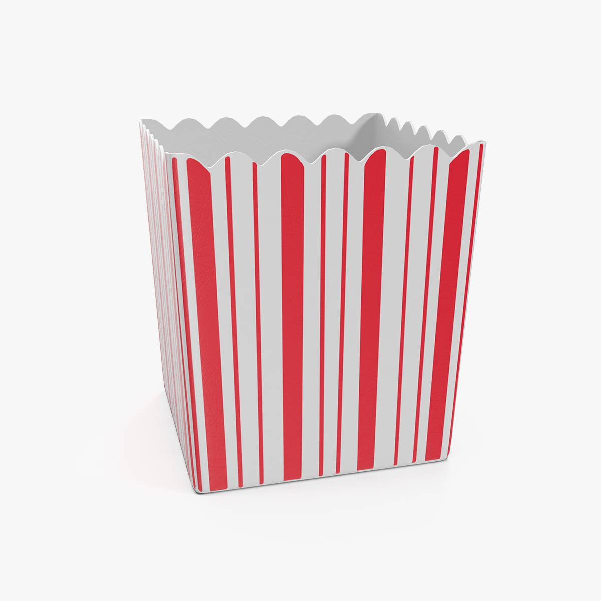 Empty Popcorn Box 3D Model