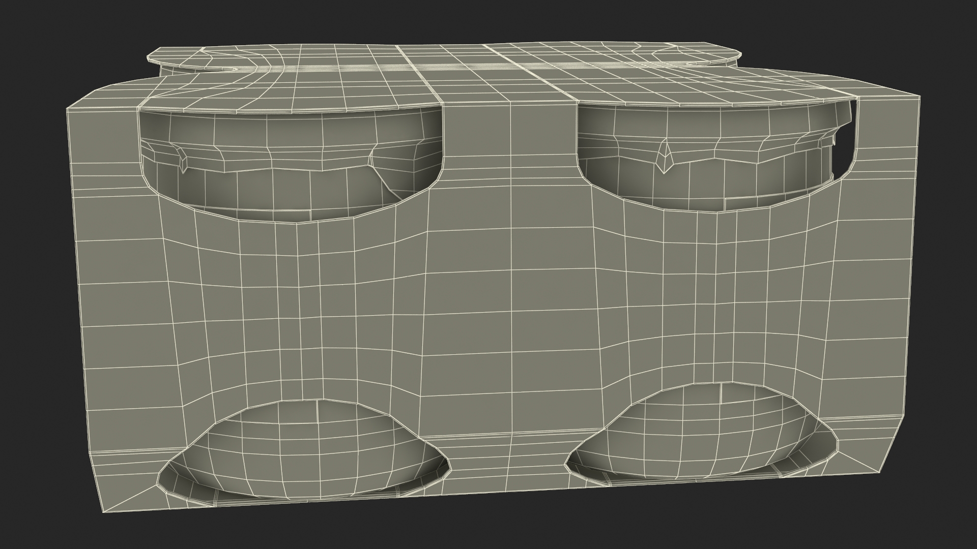 3D French Style Oui Yogurt Packaging model