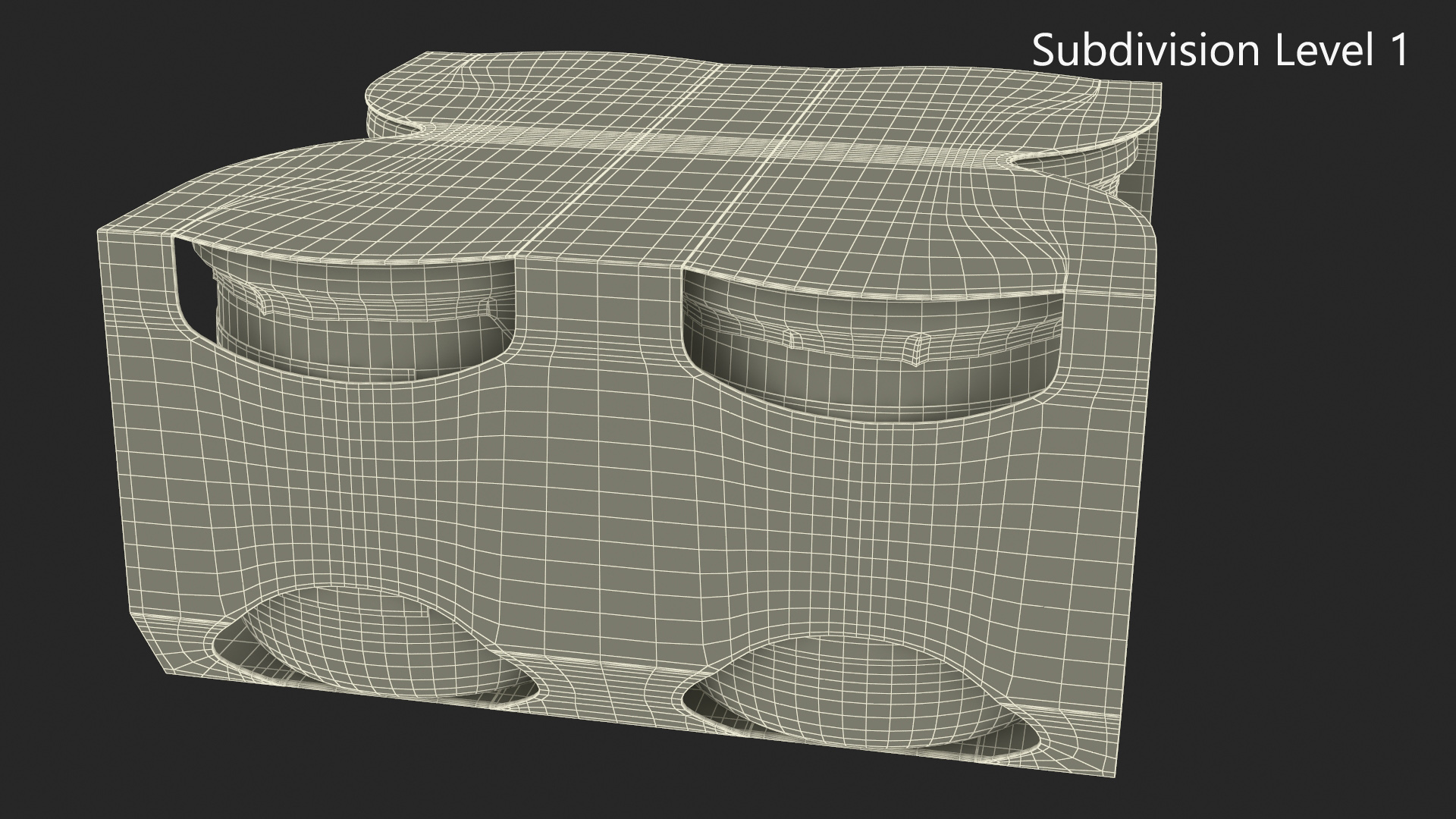 3D French Style Oui Yogurt Packaging model