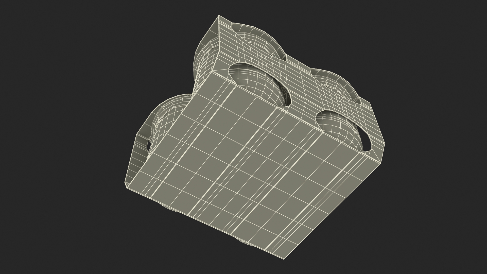 3D French Style Oui Yogurt Packaging model