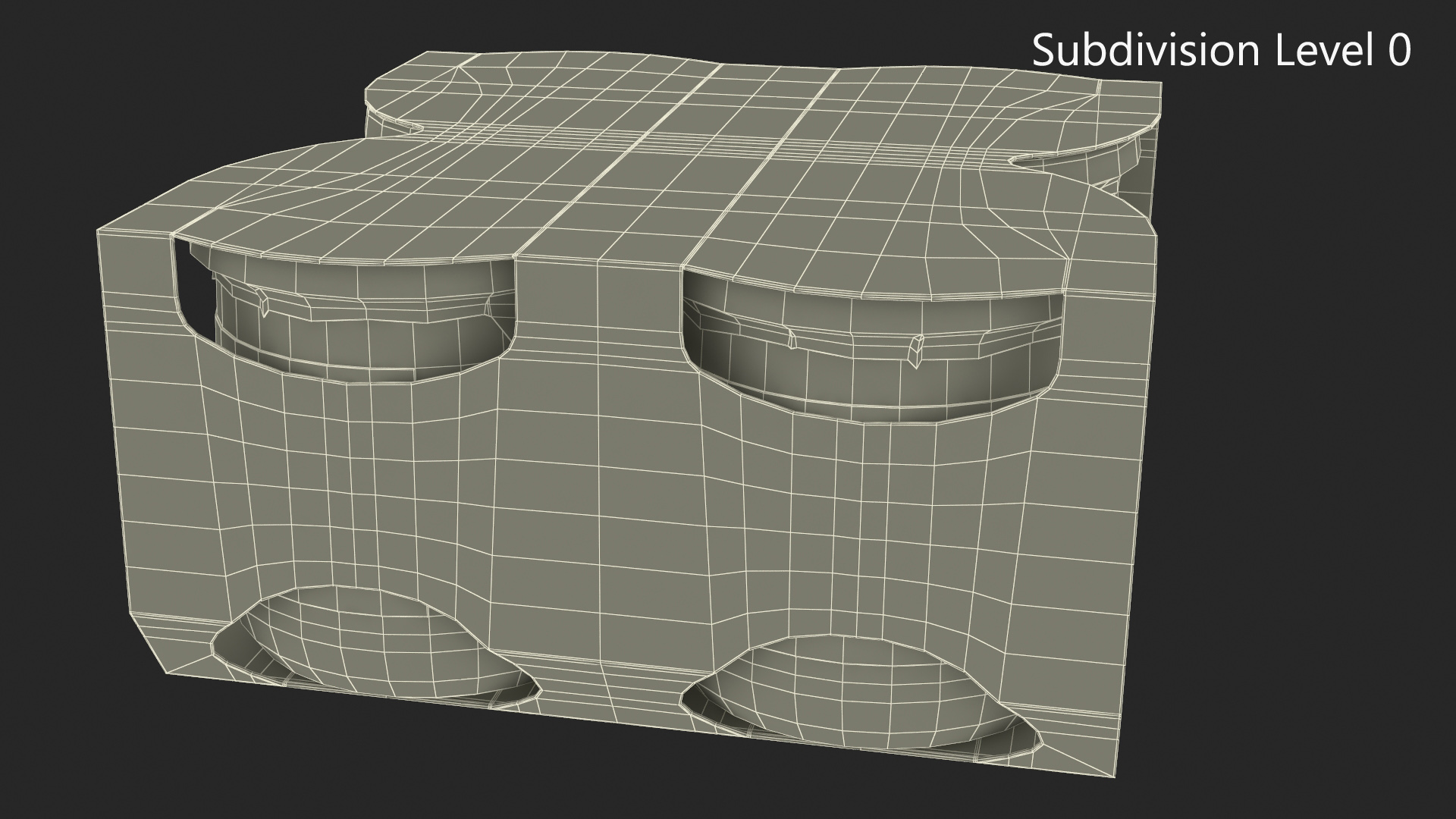 3D French Style Oui Yogurt Packaging model
