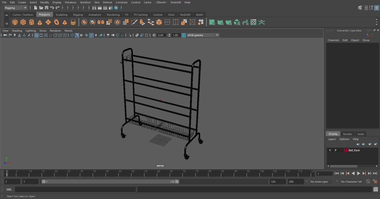 Ball rack 3D model