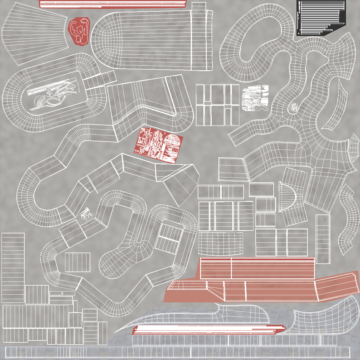 3D model Skateboard Park