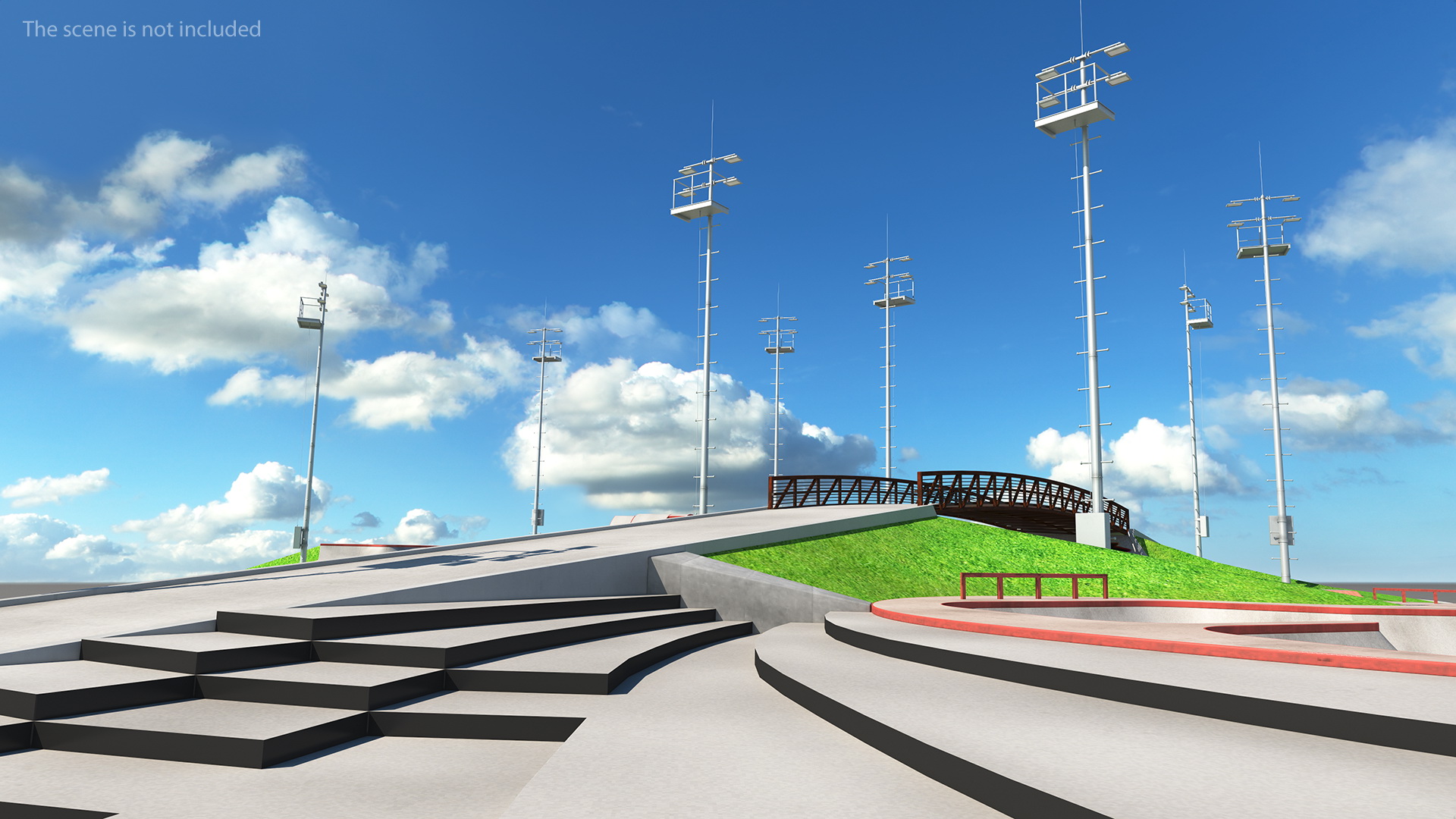 3D model Skateboard Park
