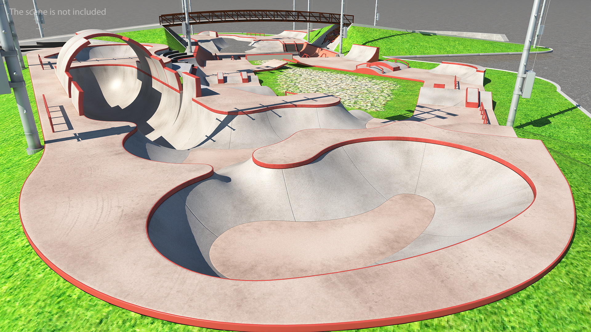 3D model Skateboard Park