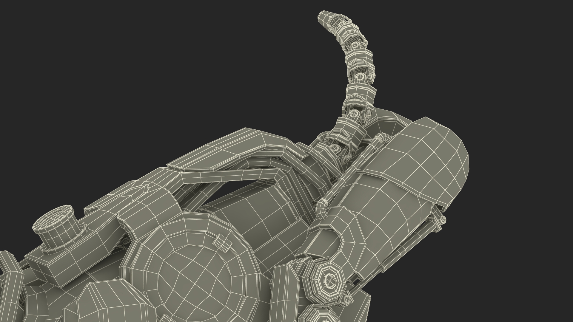 3D Running Futuristic Robotic Dog Concept model