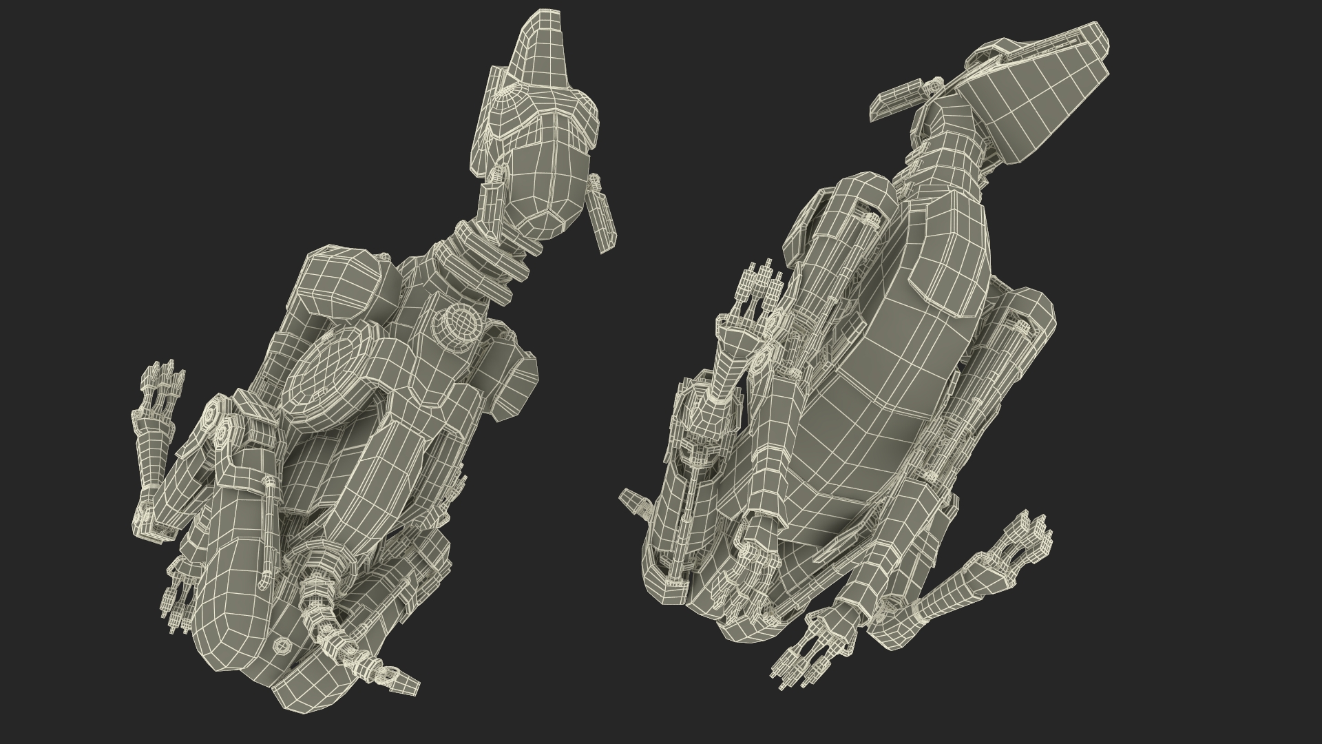 3D Running Futuristic Robotic Dog Concept model