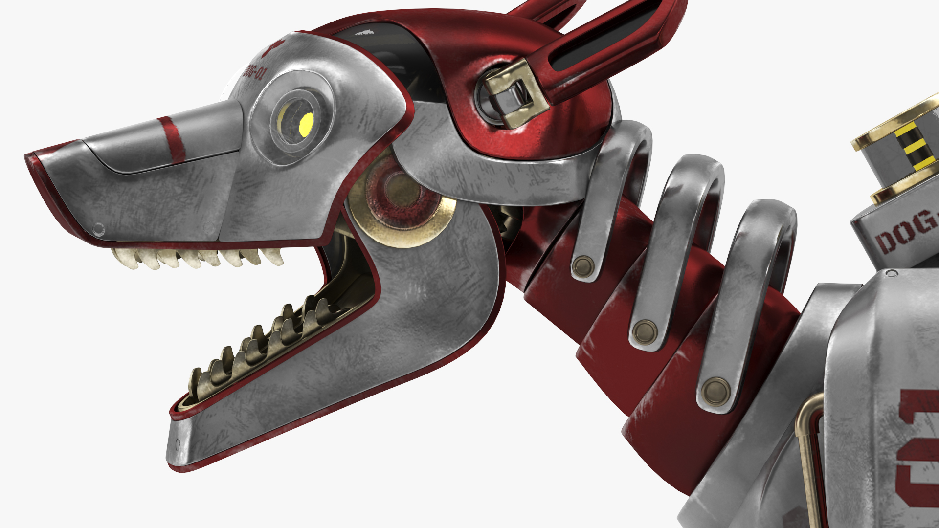 3D Running Futuristic Robotic Dog Concept model