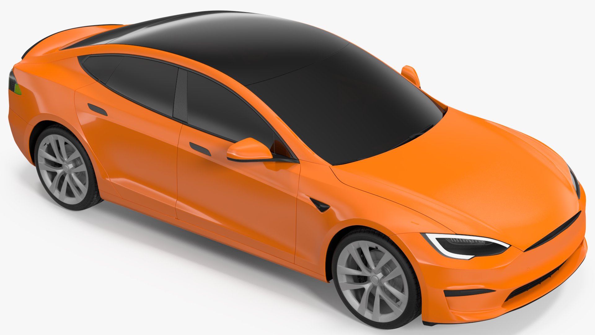 Electric Liftback Sedan Exterior Only 3D